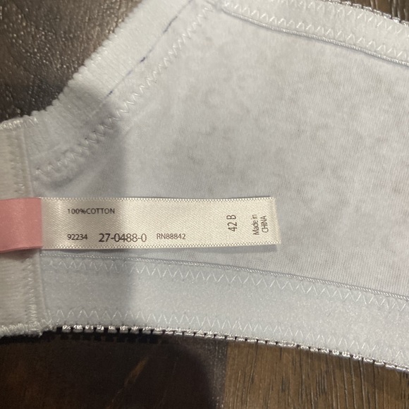 Comfort Choice 42B blue 100% cotton wire free bra EUC - Picture 8 of 10